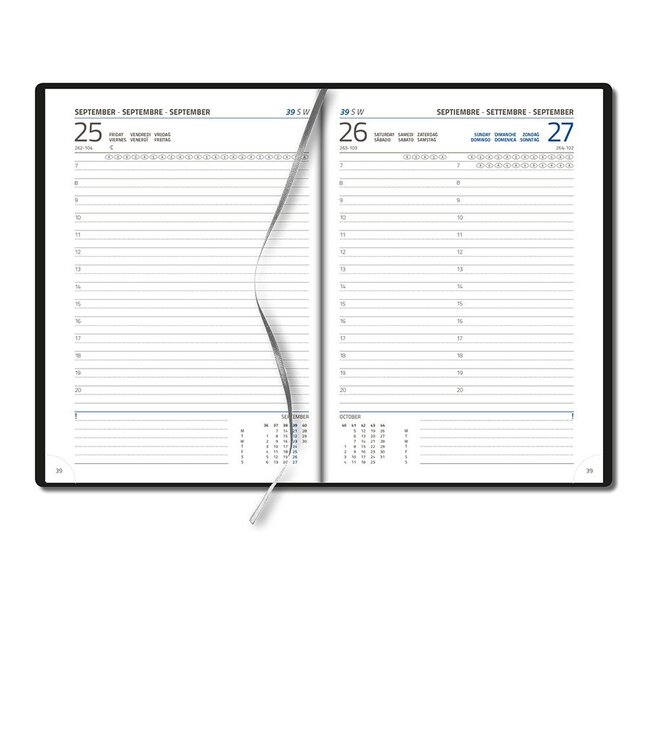 942-01-999: 5x Bureau Agenda H42 1 dag 2026 - omslag Balacron