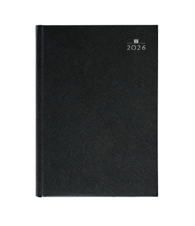 970-YT-161: 5x Bureau Agenda H70 1 dag 2026 - omslag Mela zwart