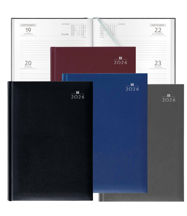 972-01-999: 6x Bureau Agenda H72 1 week 2026 - omslag Balacron