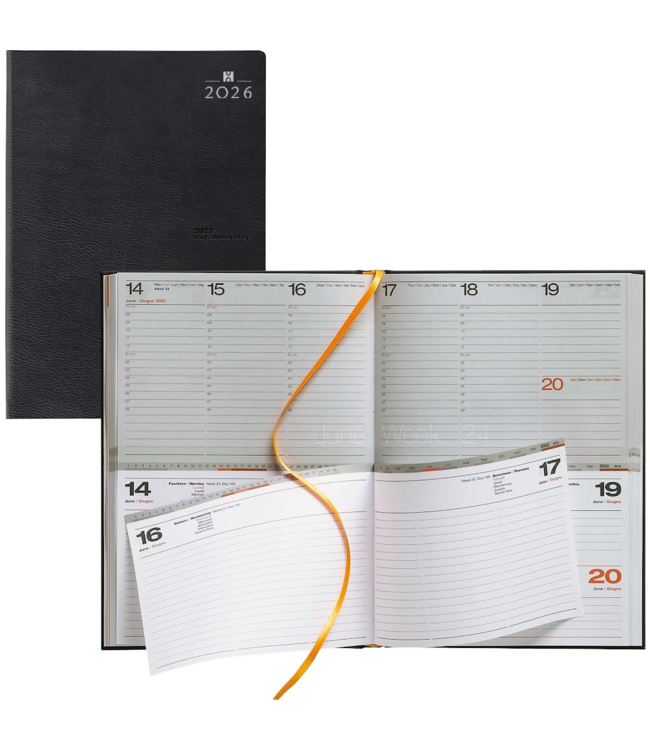 820-Y1-191: 4x Open Design Twin agenda 2026, zwart