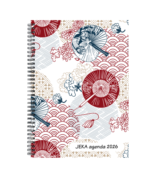 977-00-001: 8x Bureau Agenda H77 JEKA 2026 - omslag in 4 dessins