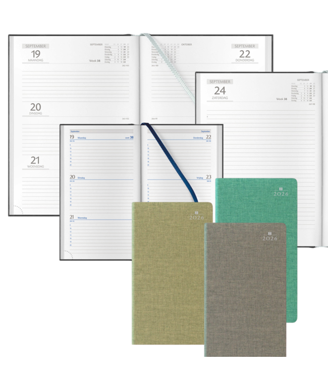 900-Fiorano: 1x Pakket van 18 agenda's in omslag Fiorano