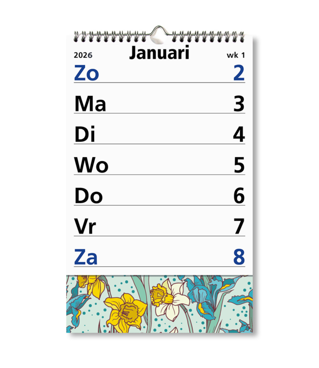 245-10-001-P: 4x Primera Grote Cijferskalender op schild 2026