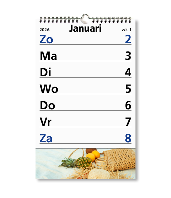 245-10-001-P: 4x Primera Grote Cijferskalender op schild 2026