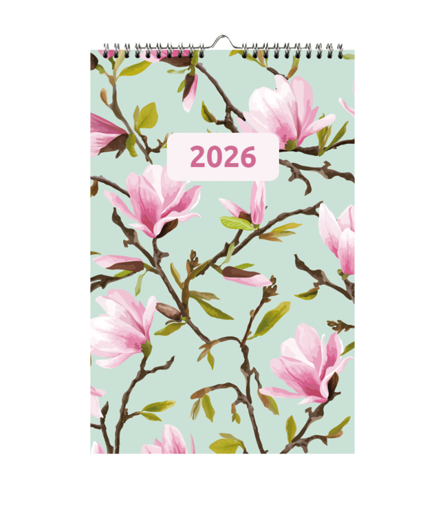 353-DZ: 48x Weekkalender 2026 wire-o, dessin - 1 doos