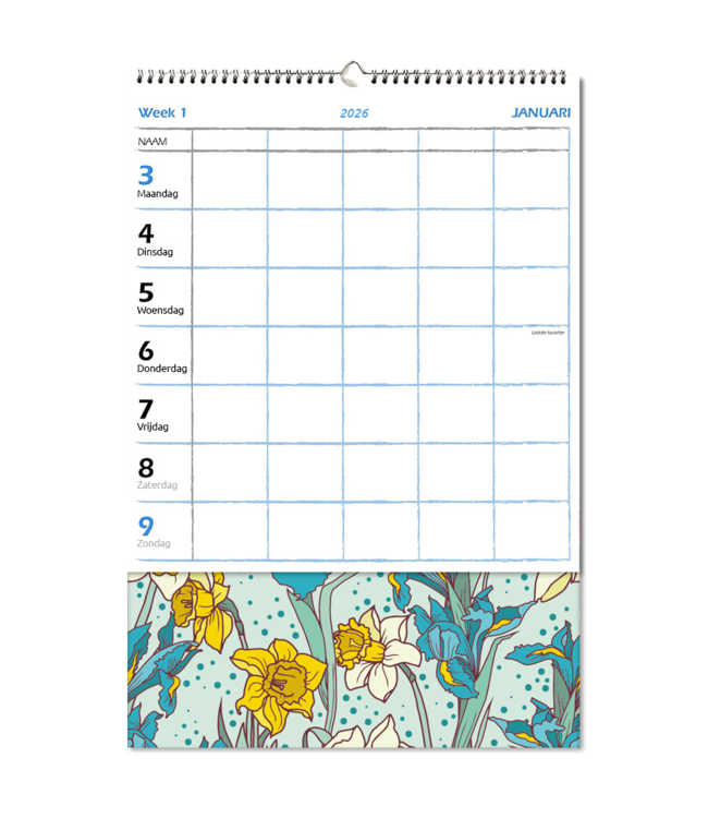 363-05-001: 4x Familieplanner op dessin schild 2026