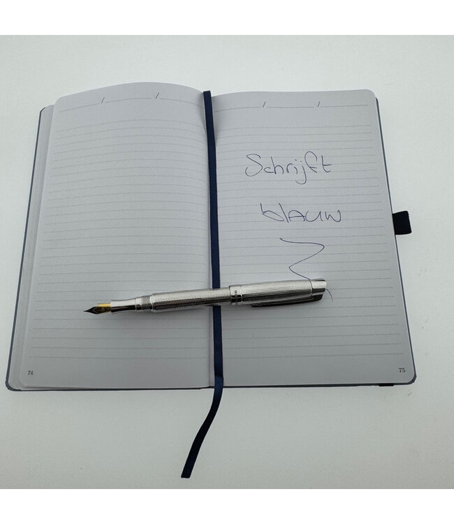 711-VPK: zilveren vulpen in houten kistje, BE=1ex