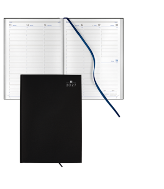 946-CL-840: 5x Bureau Agenda H46 Roma 2027 - omslag Taggia zwart