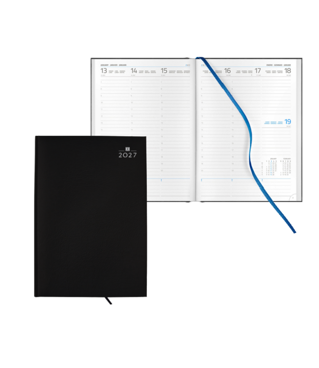 945-CL-840: 5x Bureau Agenda H45 Arezzo 2027 - omslag Taggia zwart