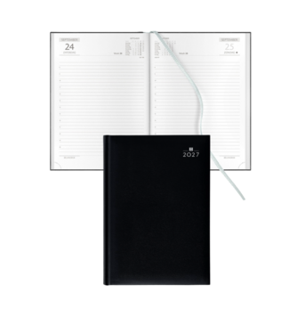 970-CL-840: 5x Bureau Agenda H70 1 dag 2027  - omslag Taggia zwart