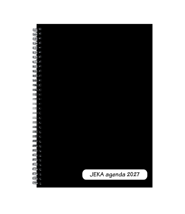 977-00-036: 5x Bureau Agenda H77 JEKA 2027 - omslag zwart