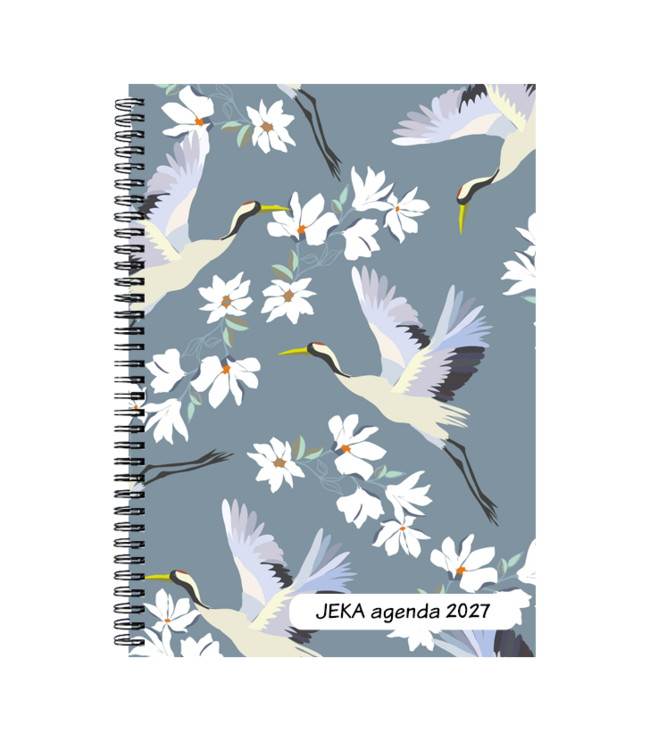 977-00-001: 8x Bureau Agenda H77 JEKA 2027 - omslag in 4 dessins