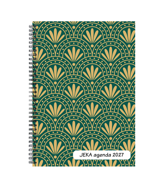 977-00-001: 8x Bureau Agenda H77 JEKA 2027 - omslag in 4 dessins