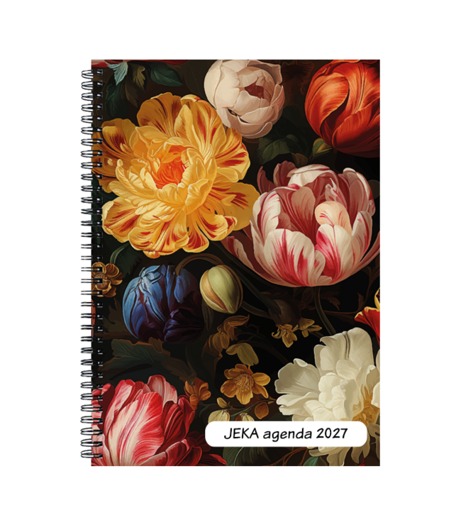 977-00-001: 8x Bureau Agenda H77 JEKA 2027 - omslag in 4 dessins