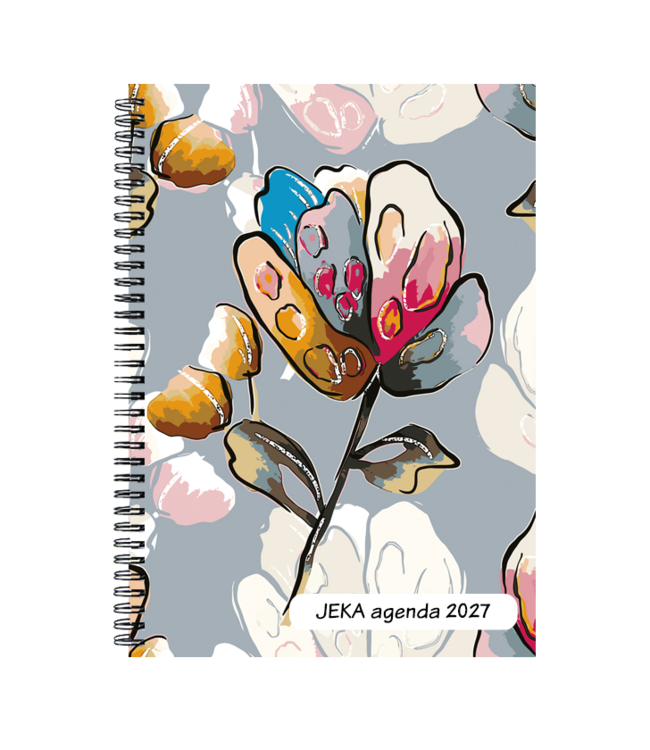977-00-001: 8x Bureau Agenda H77 JEKA 2027 - omslag in 4 dessins