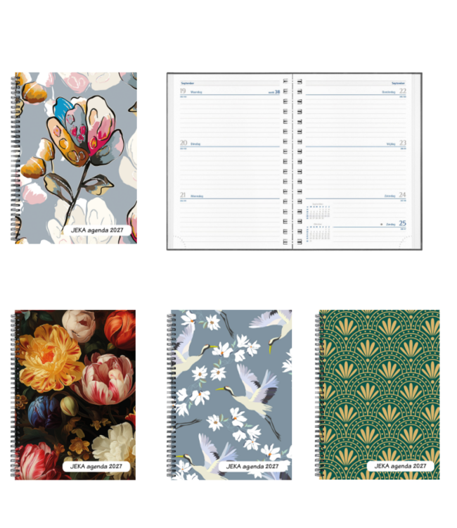 954-00-001: 8x Zakagenda H54 JEKA jr. 2027 - omslag in 4 dessins