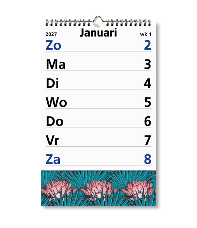 245-10-001-P: 4x Primera Grote Cijferskalender op schild 2027