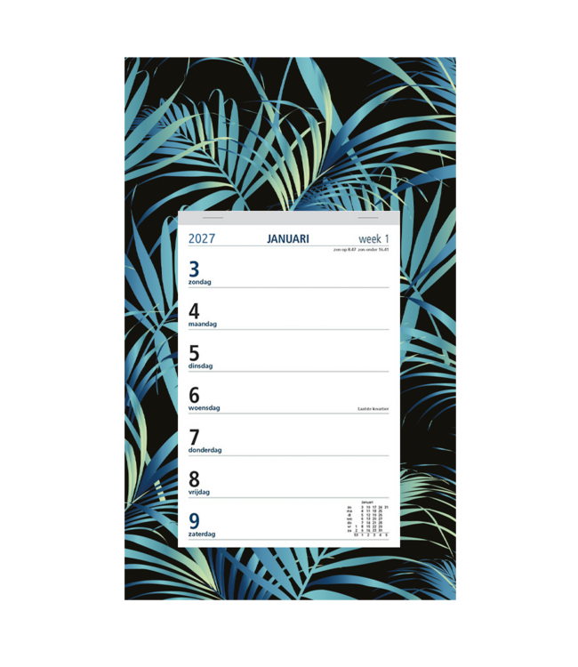 351-05-001: 12x Weekkalender 2026 op dessin schild