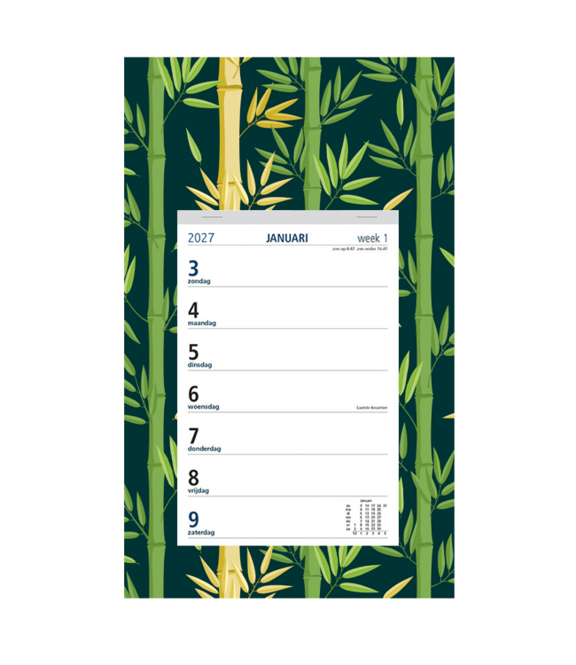 351-05-001: 12x Weekkalender 2026 op dessin schild
