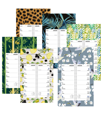 357-05-001: 12x Omlegweekkalender 2027 op dessin schild