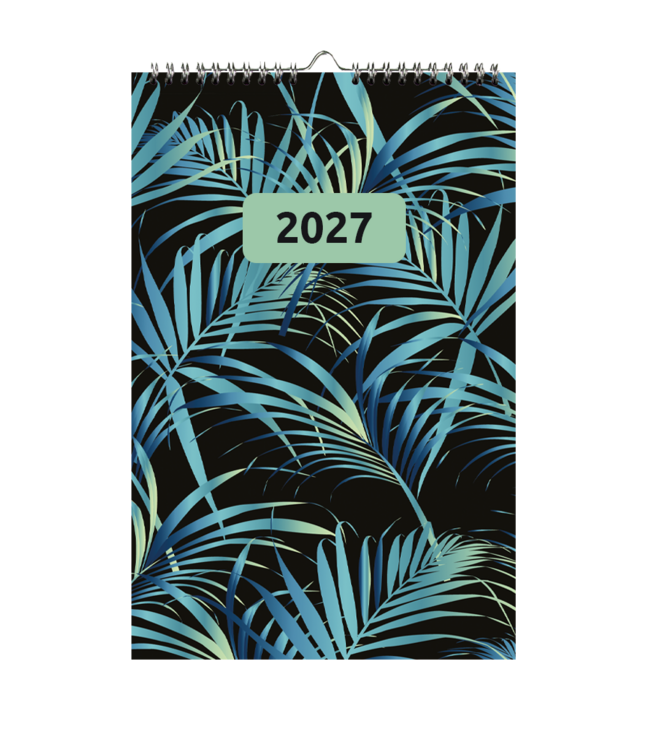 353-05-001: 12x Weekkalender 2027 wire-o, dessin dekblad