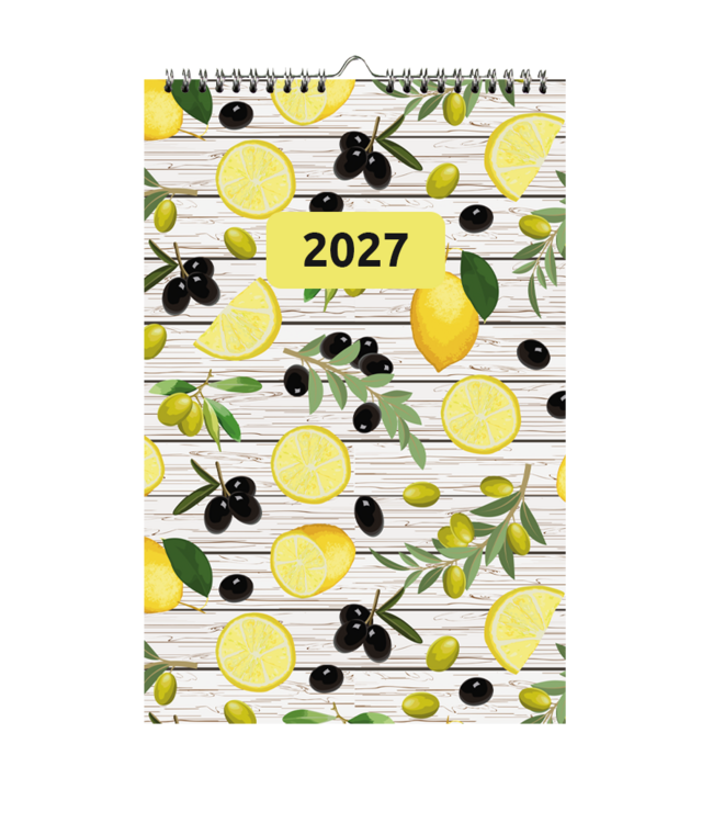 353-DZ: 48x Weekkalender 2027 wire-o, dessin - 1 doos