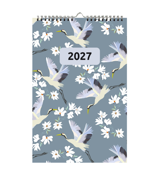 353-DZ: 48x Weekkalender 2027 wire-o, dessin - 1 doos