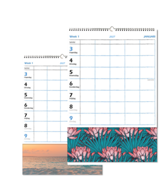 363-05-001: 4x Familieplanner op dessin schild 2027