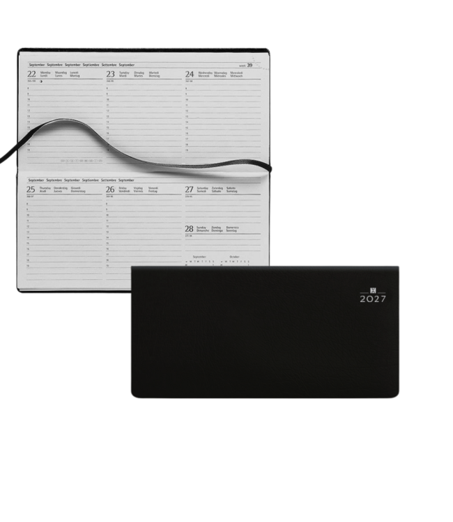 931-CL-840: 5x Zakagenda H31 Genua 2027 - omslag Taggia zwart