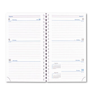 937-00-001: 5x Zakagenda H37 Milano 2027 - interieur