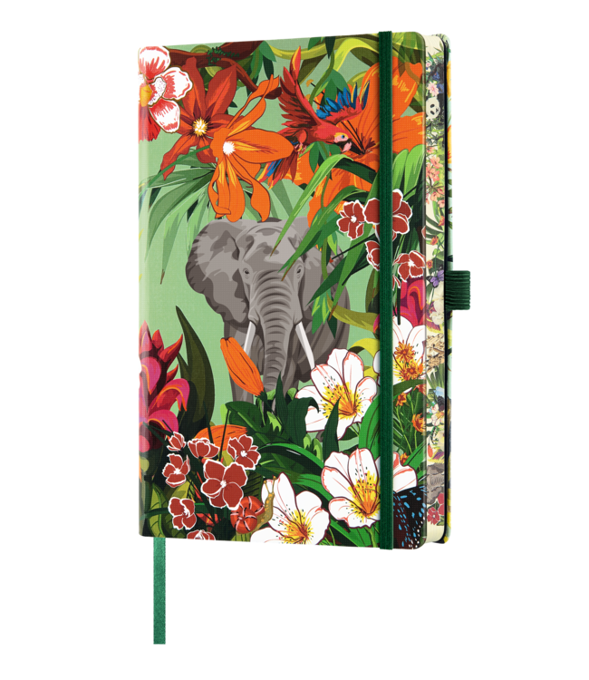 Castelli Milano 1938 Castelli Eden Elephant - notitieboek 13 x 21 cm gelinieerd