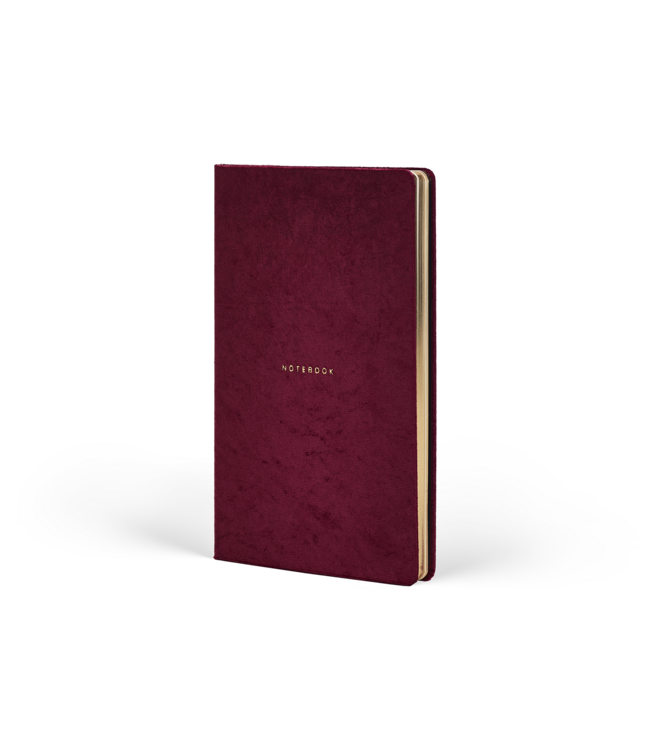 Castelli Milano 1938 Castelli Teatro Burgundy - notitieboek 13 x 21 cm gelinieerd
