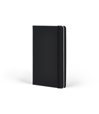 Castelli Milano 1938 Castelli Black Laser White - notitieboek 13 x 21 cm gelinieerd