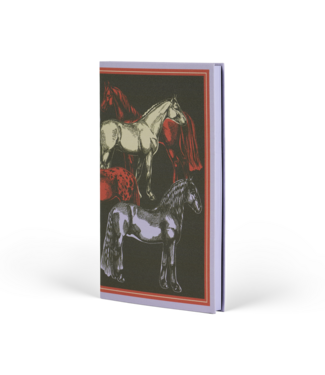 Castelli Milano 1938 Castelli Foulard Horses Harbor - notitieboek 13 x 21 cm gelinieerd