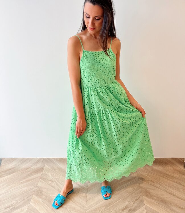 Monica dress strap green