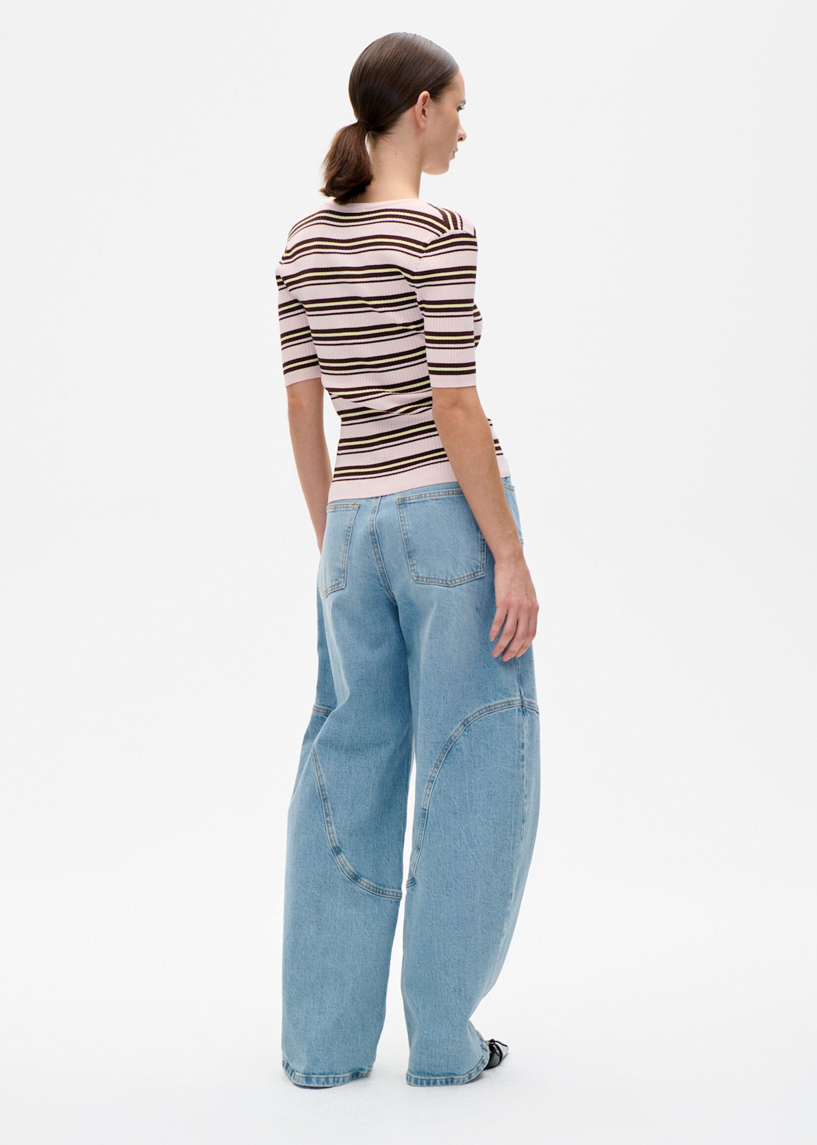 Baum und Pferdgarten Calyn top pastel pink stripe