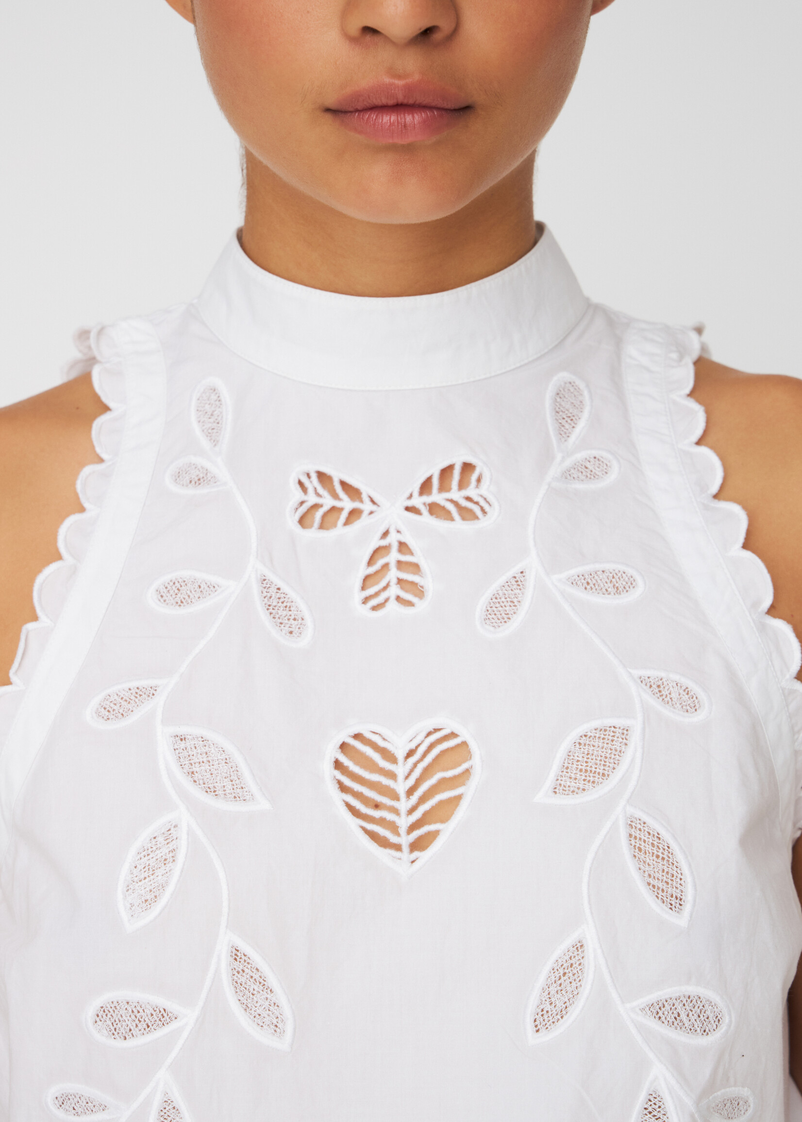 Stella Nova Embroidery Anglaise halterneck top