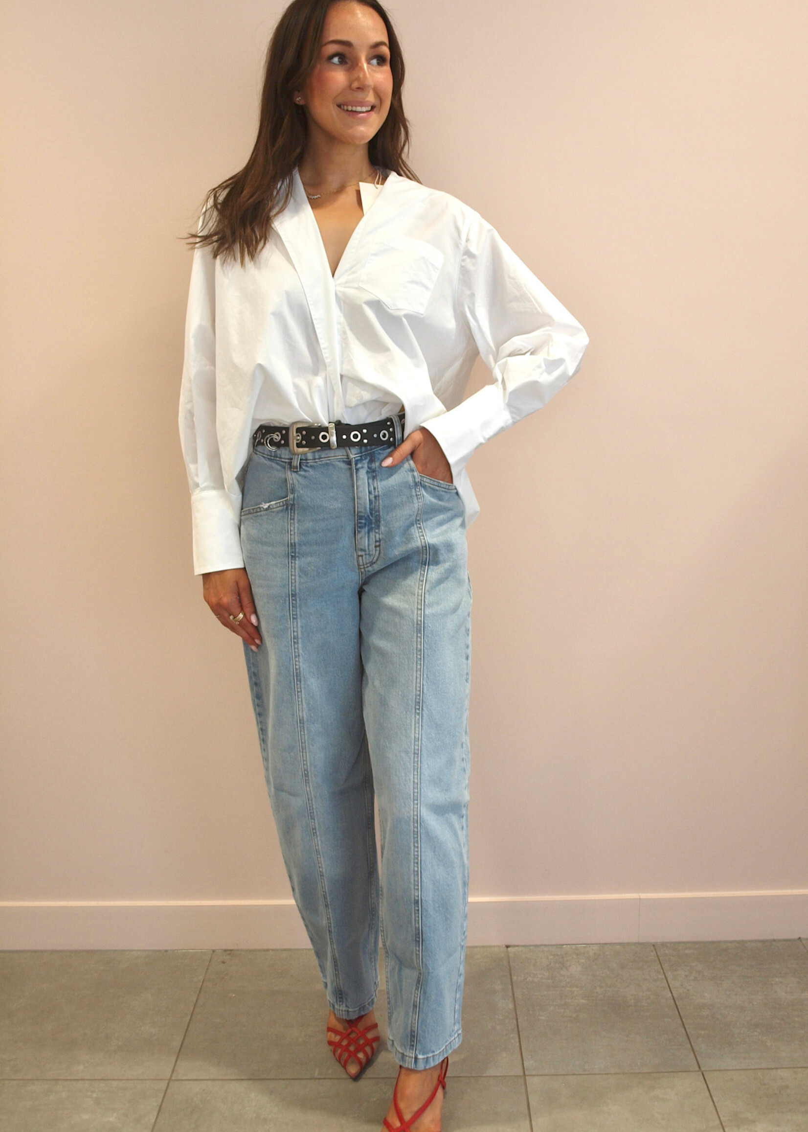 Liv The Label Scott shirt white