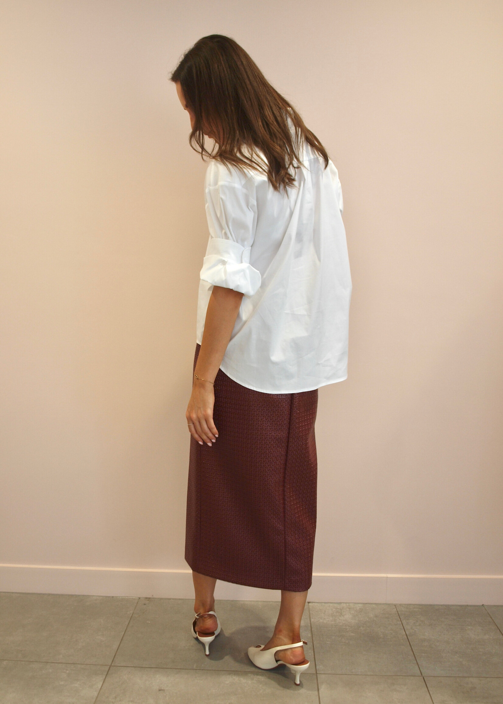 March 23 Skirt Chicago braided vernice lipstick