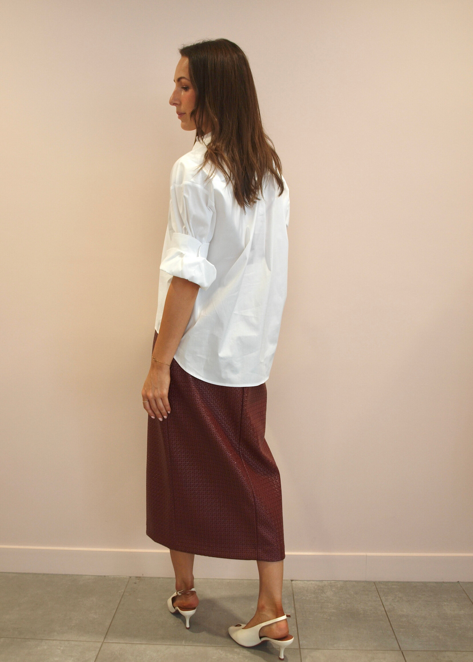 March 23 Skirt Chicago braided vernice lipstick