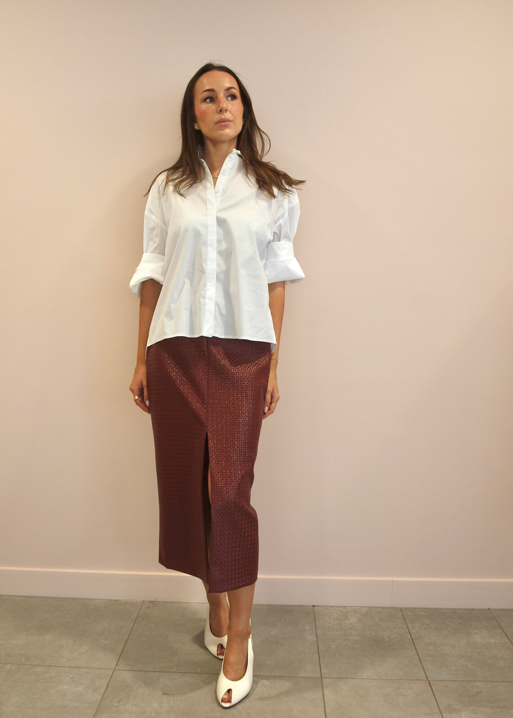 March 23 Skirt Chicago braided vernice lipstick