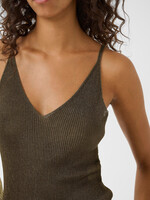 Gestuz Silvi singlet top olive metallic