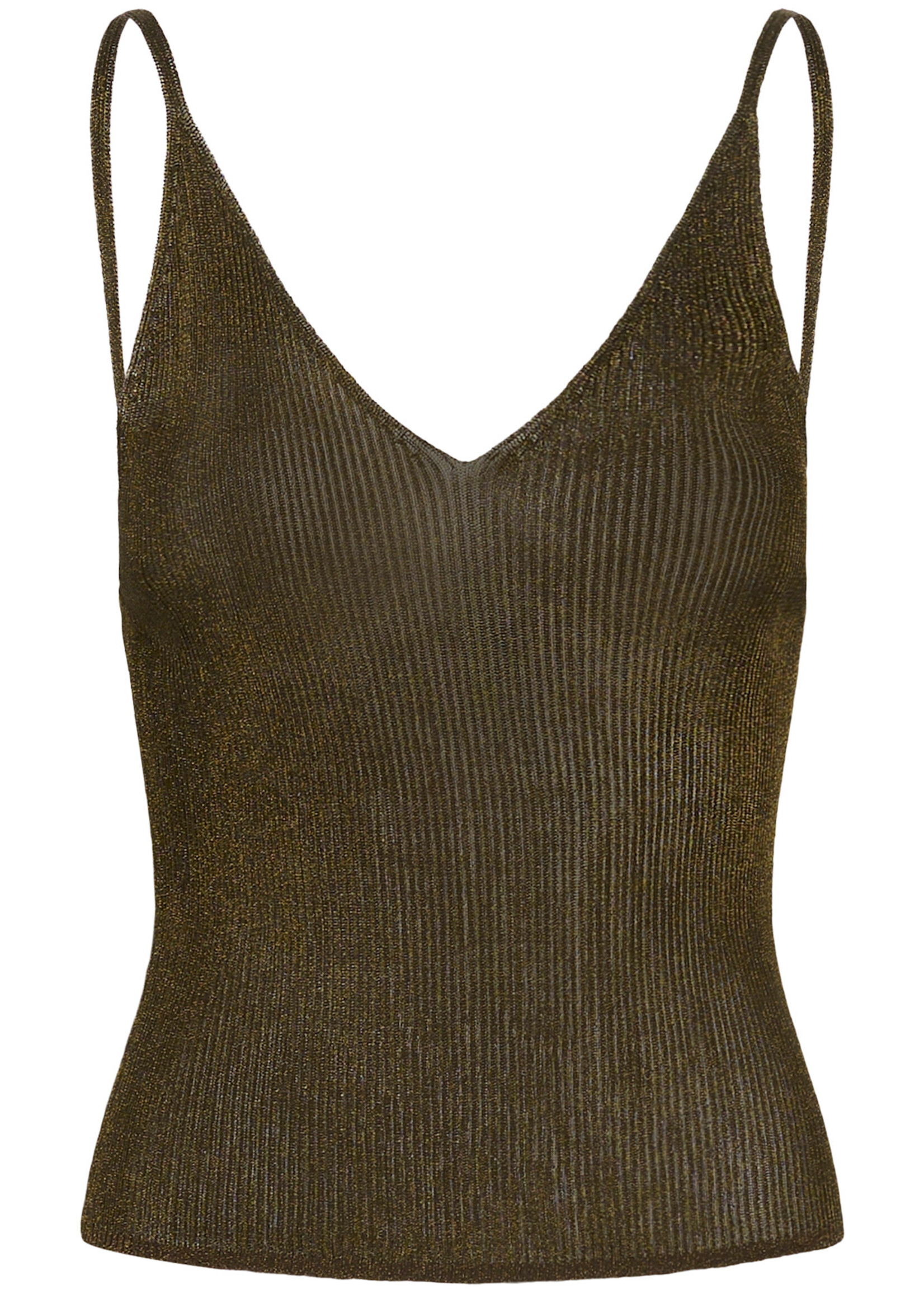Gestuz Silvi singlet top olive metallic
