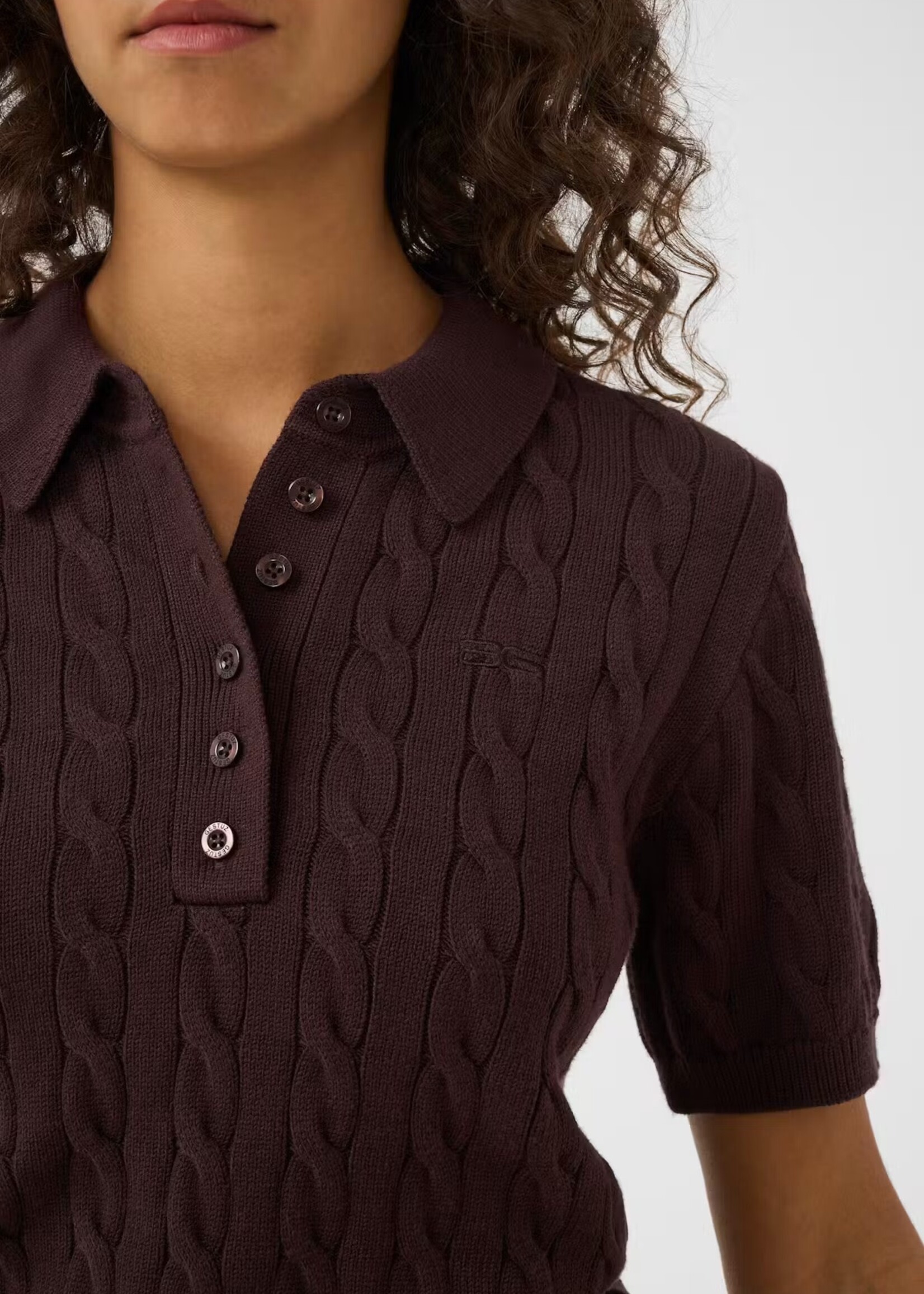 Gestuz Thilla polo pullover molé
