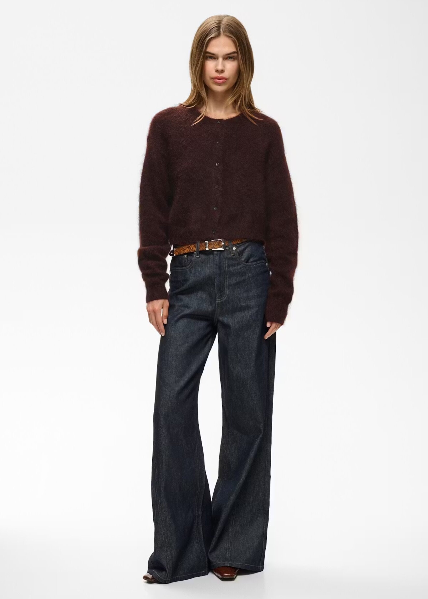 Gestuz Debbie short cardigan plum
