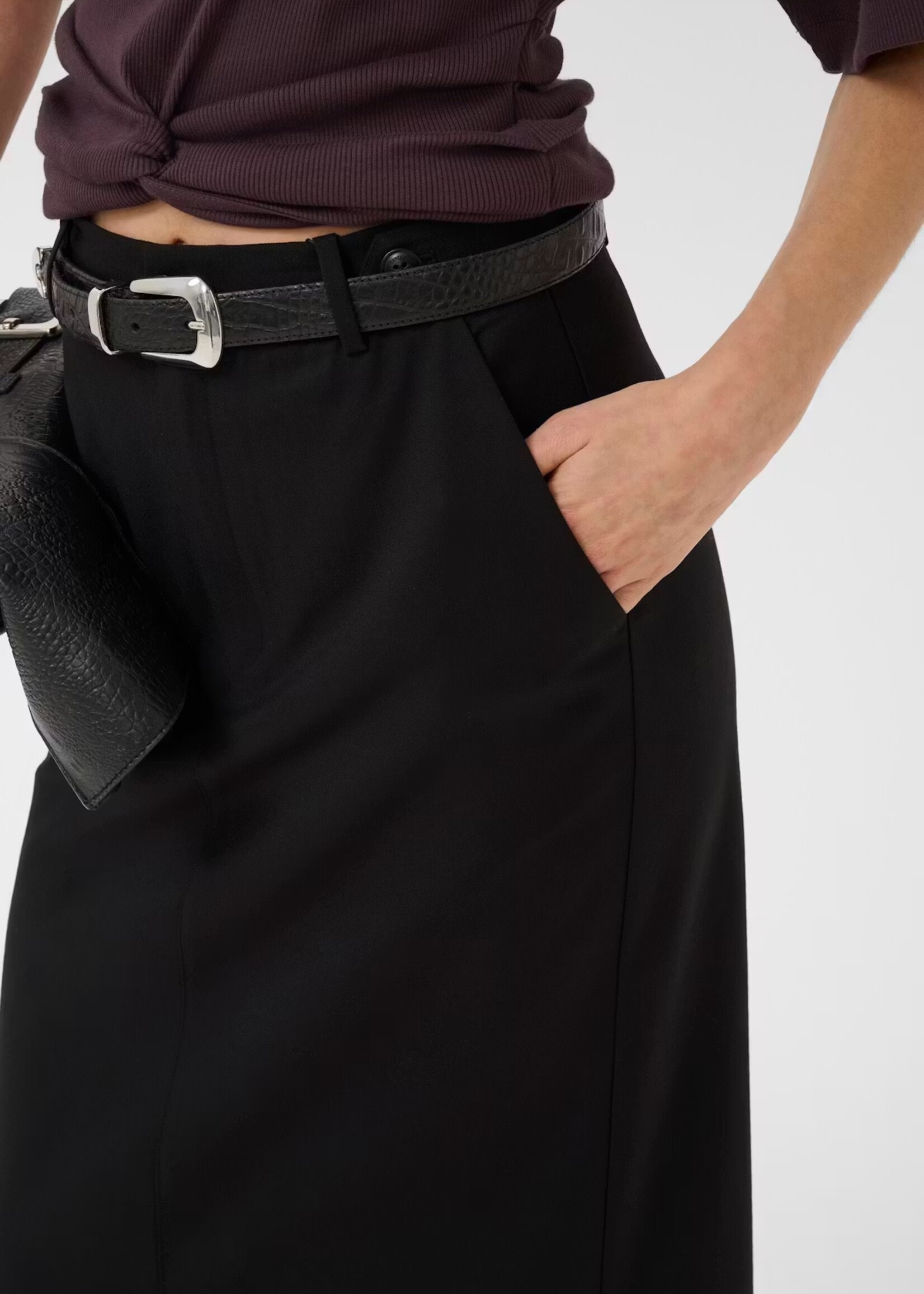 Gestuz Paula pencil skirt black