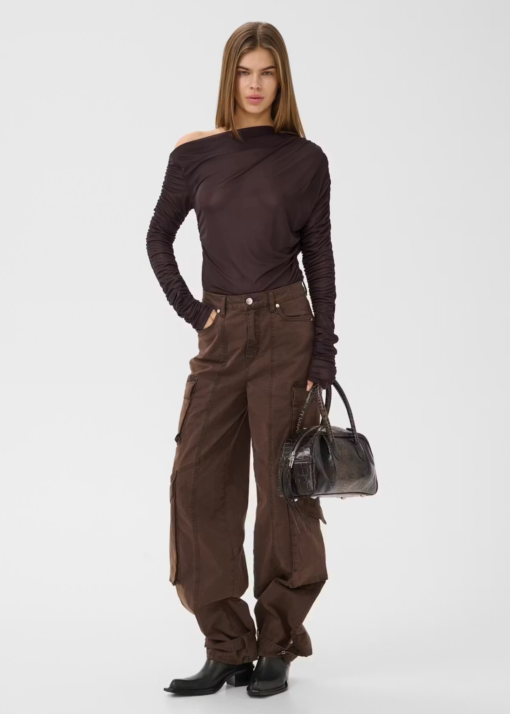 Gestuz Vedae top deep plum