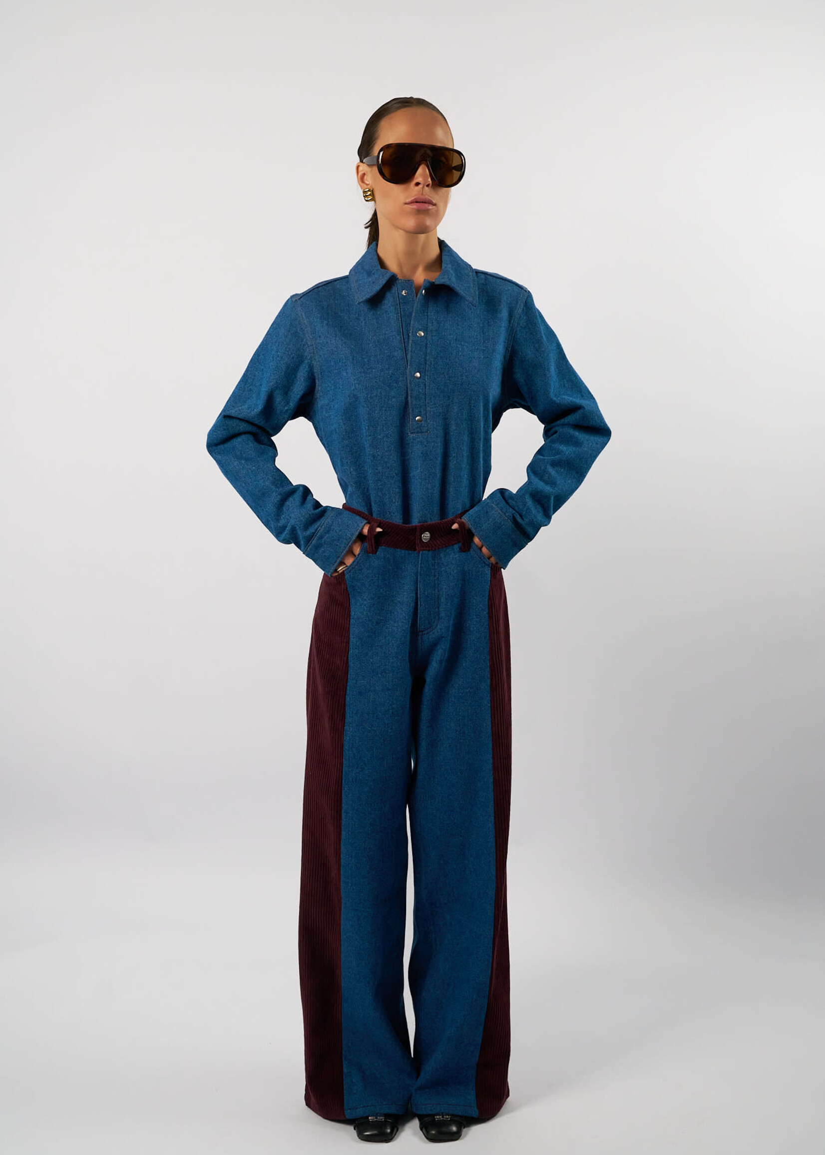 Amandine Pants Joan blue /bord