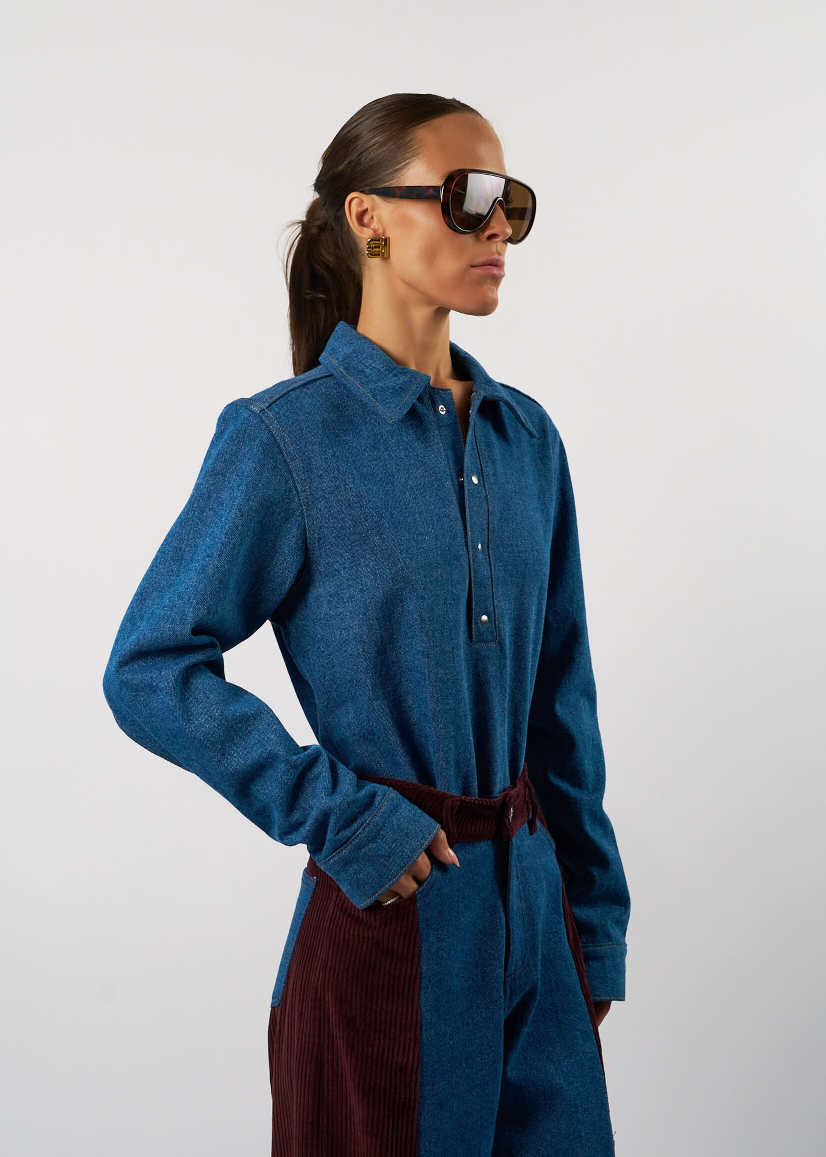 Amandine Pants Joan blue /bord