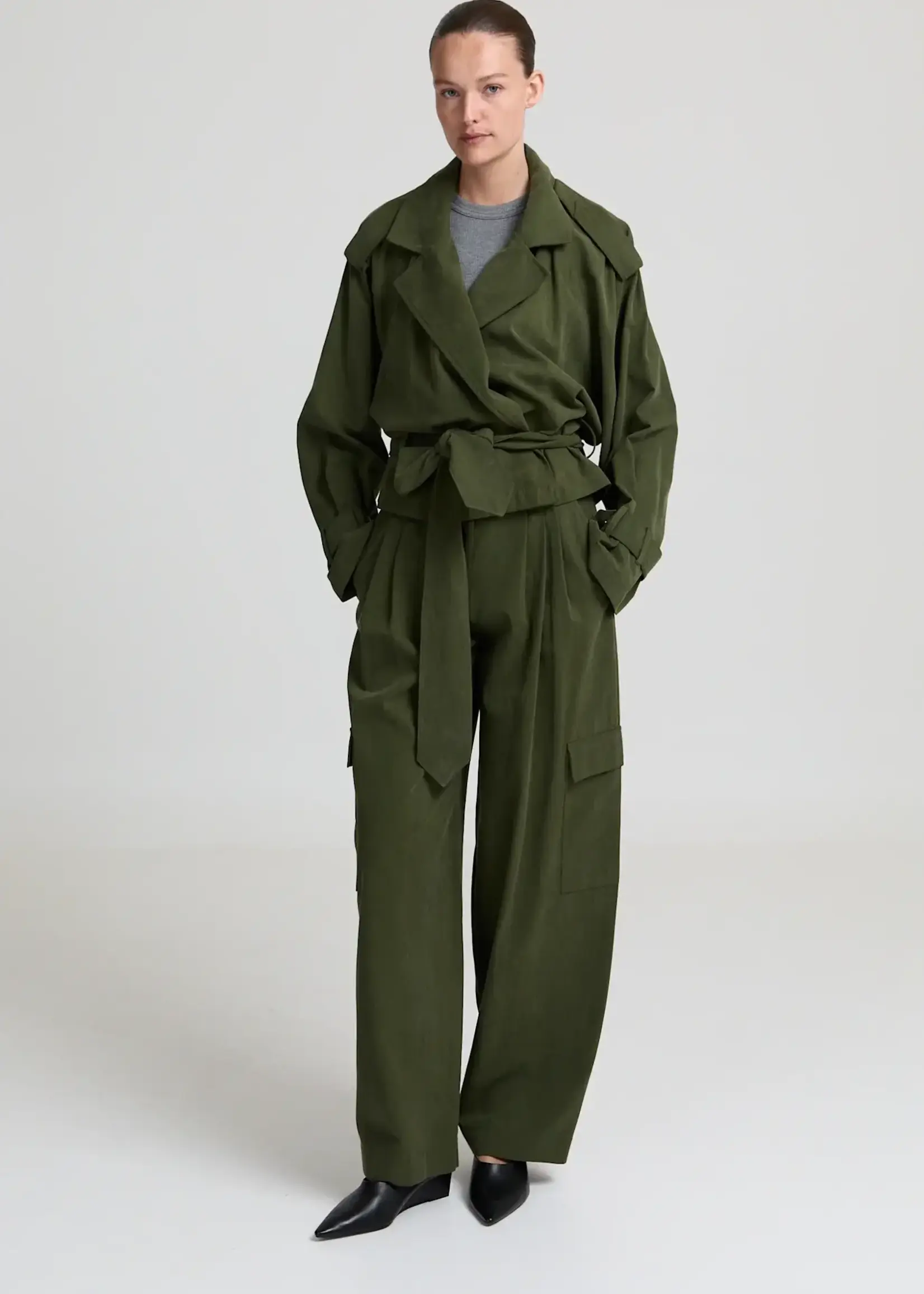 Liv The Label Simone jacket kaki green